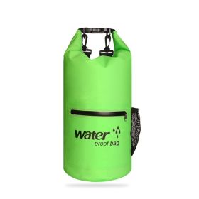 Swimming PVC Clip Mesh Cloth Waterproof Bag (Option: green-20L)